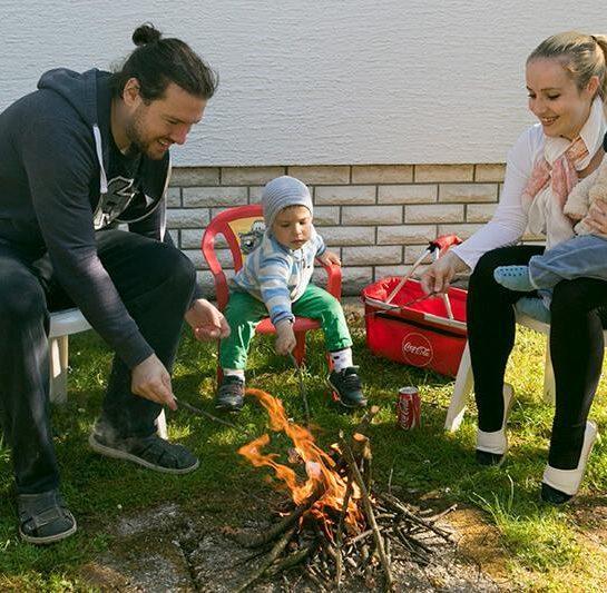 Naš mini kres in pečene sladkorne penice
