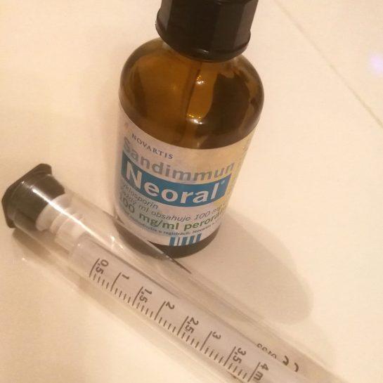Ciklosporin, imunosupresiv, zaviralec imunskega sistema – naša pot/izkušnja – 4 mesece od začetka jemanja