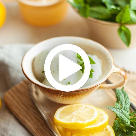 Mojito sorbet