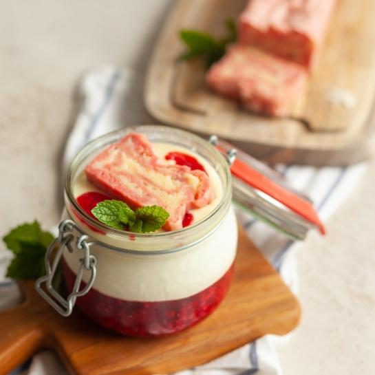 Štrukelj malinina smetanova panakota
