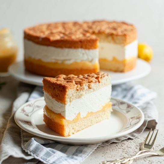 Limonina mascarpone torta s pinjolami