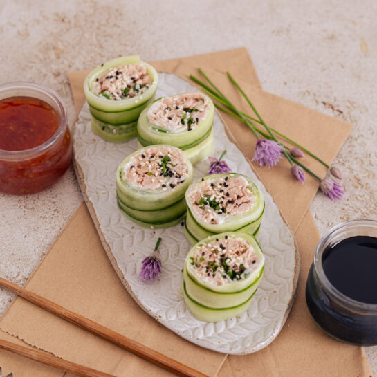 Kumaričin tunin sushi iz 4 sestavin