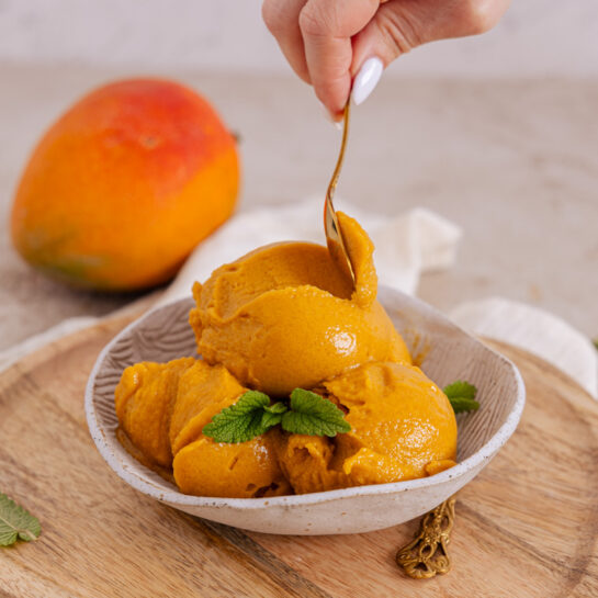 Mango sladoled iz 3 sestavin