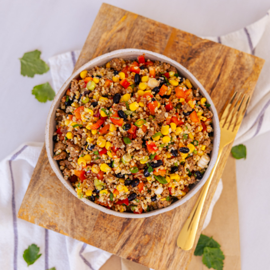 Mehiška meal prep bulgur solata