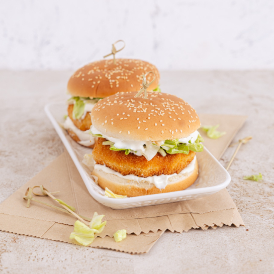 Domači McChicken burger
