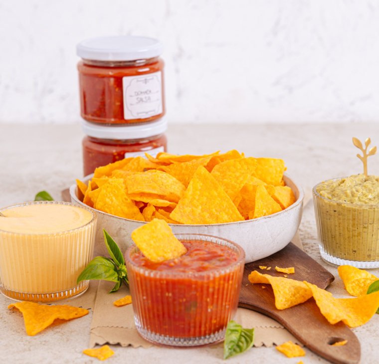 Domača salsa in nacho omaka